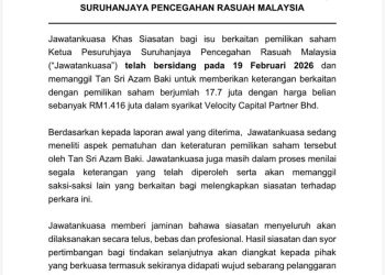 Kes Azam: Jawatankuasa teliti pematuhan, pemilikan saham -KSN