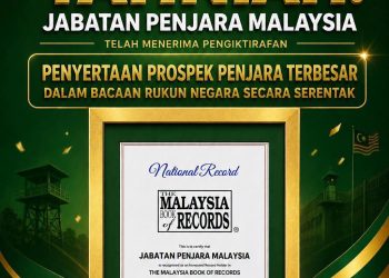 Catat pengiktirafan MBOR, KDN ucap tahniah kepada Jabatan Penjara Malaysia