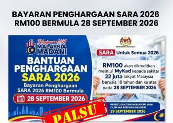 MoF nafi Bayaran Penghargaan SARA bernilai RM100 pada hujung September
